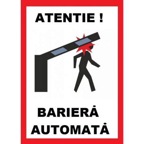 Placuta pentru bariera automata